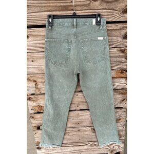 7 For All Mankind Women's Size‎ 26 Light Wash High Waist Cropped Straight Jeans